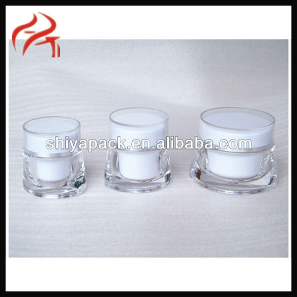 Pure White Cosmetic Plastic Jar 50g
