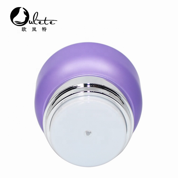 Purple single wall plastic airless pump bottle cosmetic airless pump jar 30ml 50ml