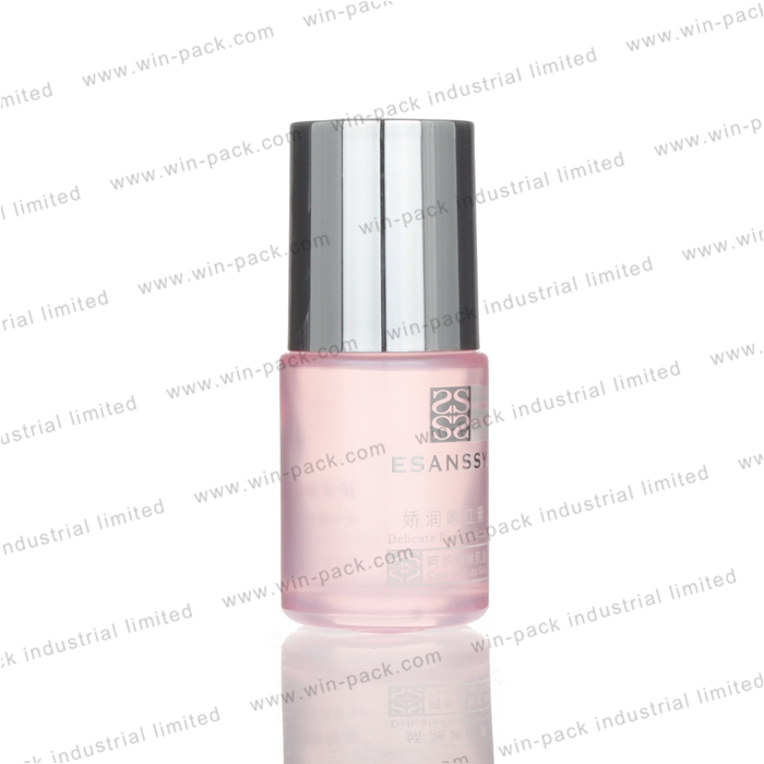 Push Dropper Serum Bottle Cosmetic 30ml Flat Shoulder Glass Luxury Essential Oil Screen Printing Personal Care