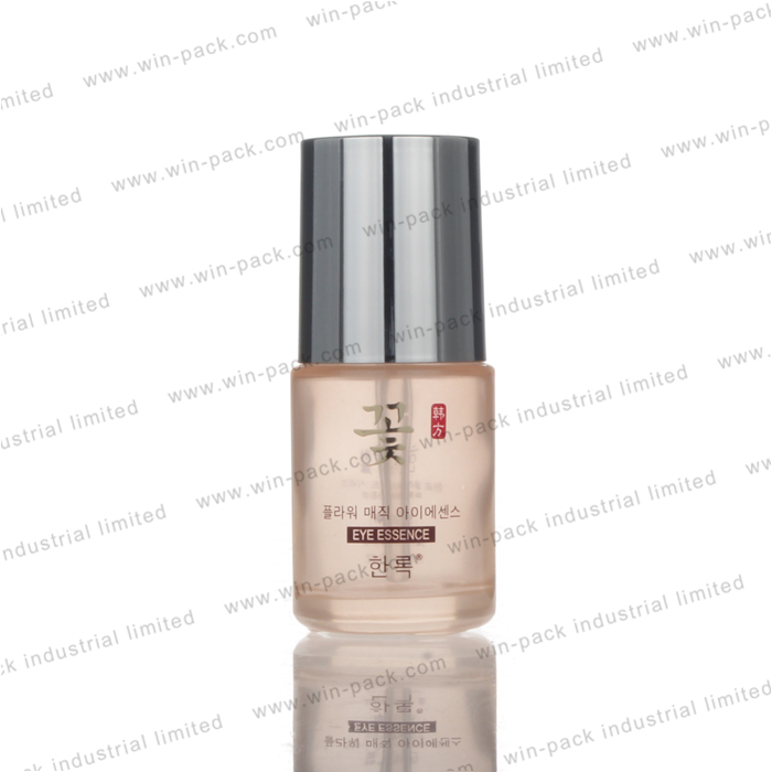 Push Dropper Serum Bottle Cosmetic 30ml Flat Shoulder Glass Luxury Essential Oil Screen Printing Personal Care