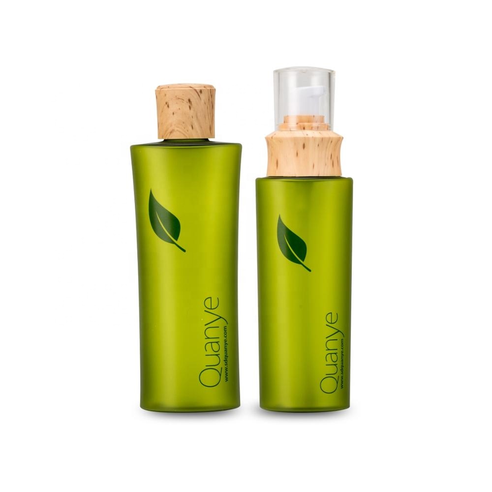 (QY-SET-003) Natural Eco-friendly Plastic Bottle Plastic Jar Cosmetic Plastic set Package
