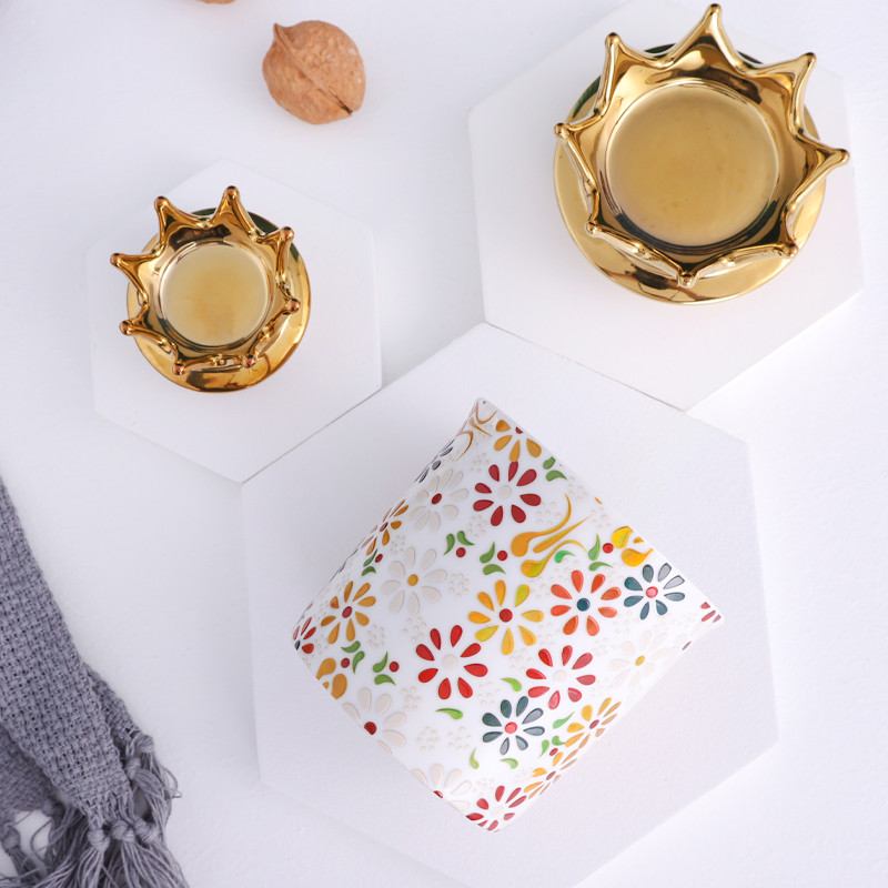 QYD Chaozhou unique design hot sell custom ceramic jars wholesale storage kavanoz containers kitchen used 7 pcs porcelain set