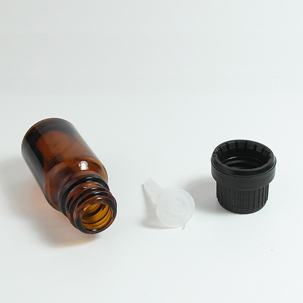 Qn time shipment amber glass bottle 10 ml with childproof tamper cap