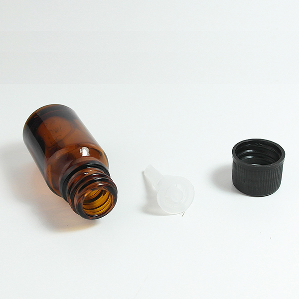 Qn time shipment amber glass bottle 10 ml with childproof tamper cap