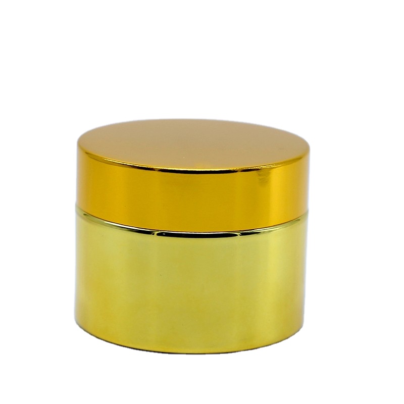 Quality Assurance Gold Jars Cosmetics Container