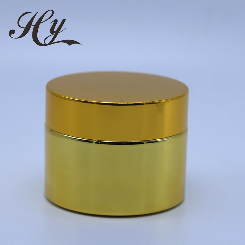 Quality Assurance Gold Jars Cosmetics Container