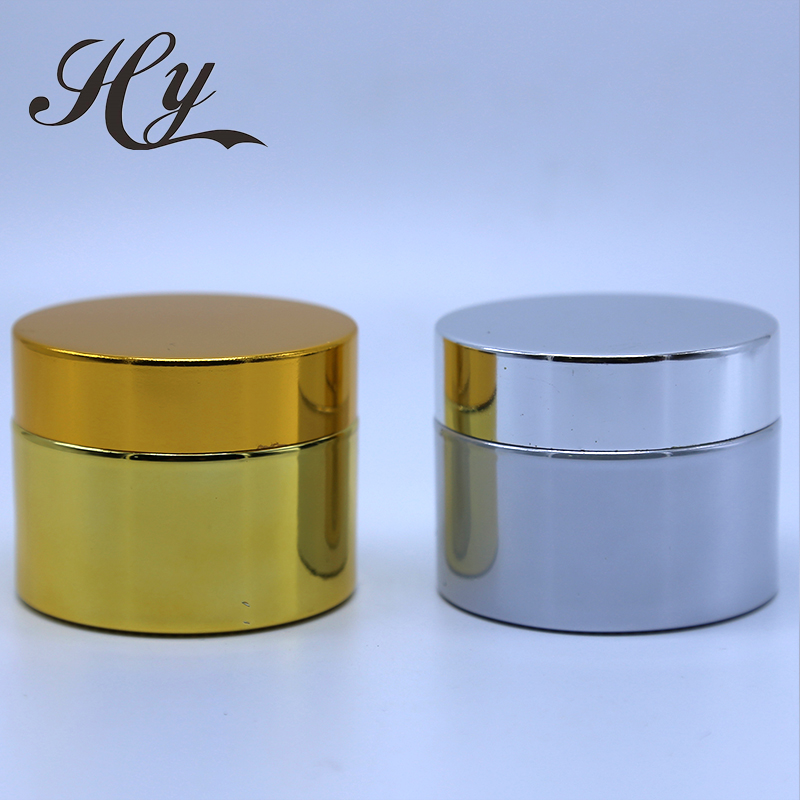 Quality Assurance Gold Jars Cosmetics Container