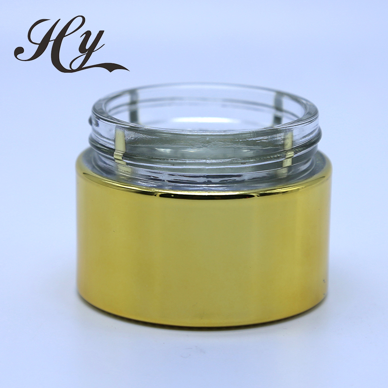 Quality Assurance Gold Jars Cosmetics Container