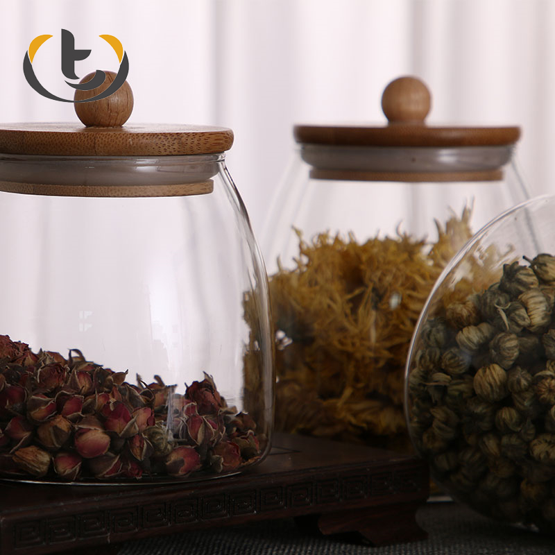 Quality products beaker glass jar with tight lid glass jar for candy
