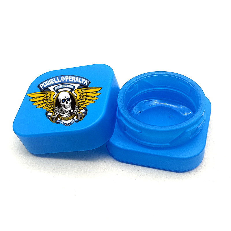 Qube 3ml 5ml 7ml 9ml blam opaque black white Square Premium Glass Concentrate Jar Clear Glass jar with Child Safe Lid