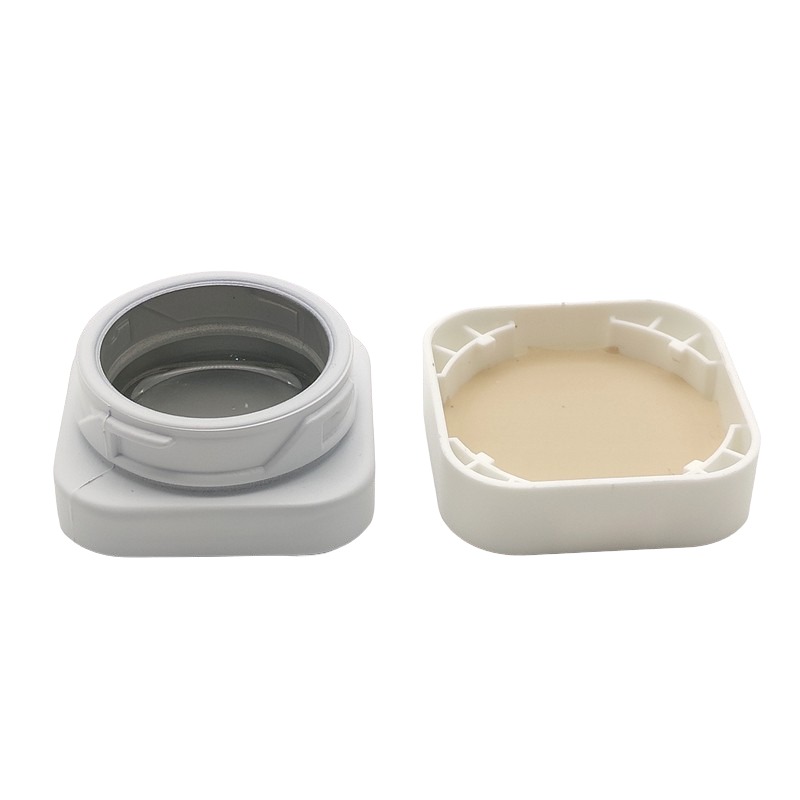 Qube 5ML 7ml 9ml Square Premium Glass Concentrate Jar Clear Glass jar with Child Safe Lid