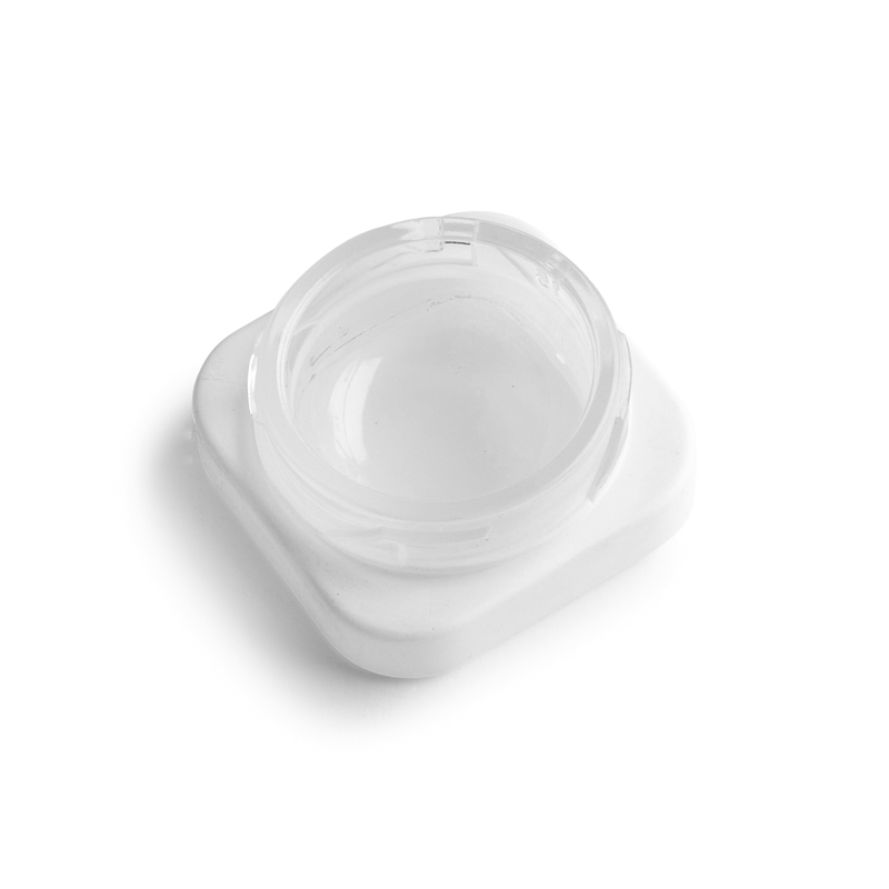 Qube White Opaque Premium Glass Concentrate Jars Containers 9ml with Child Resistant Lid