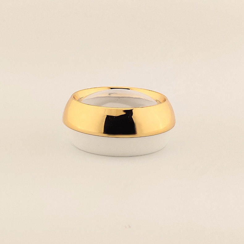 Quick Delivering Gold Stock Powder Jar With Sky Window 30g Silver Makeup Container Jar
