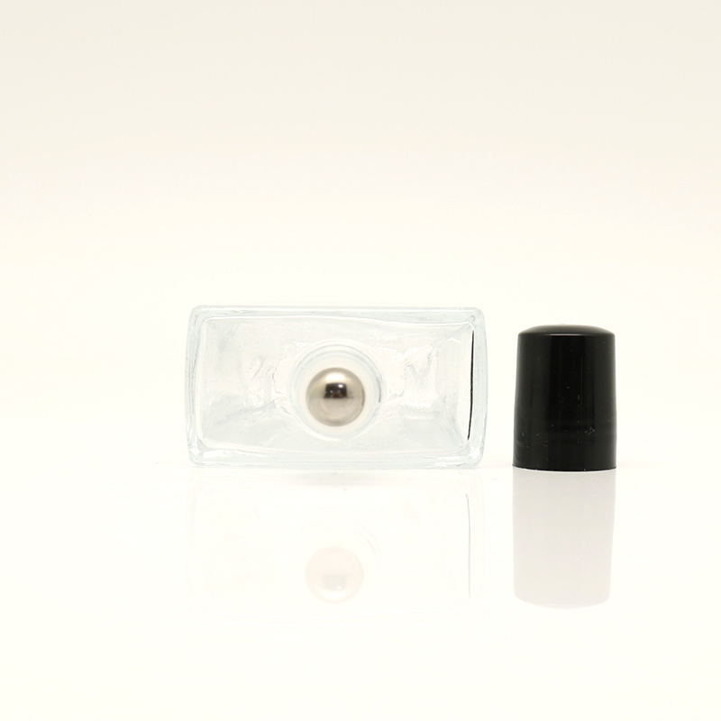 ROM20010 square glass perfume bottle with roller ball