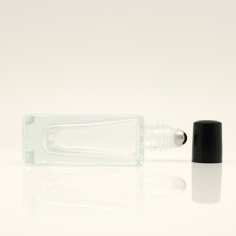 ROM20010 square glass perfume bottle with roller ball