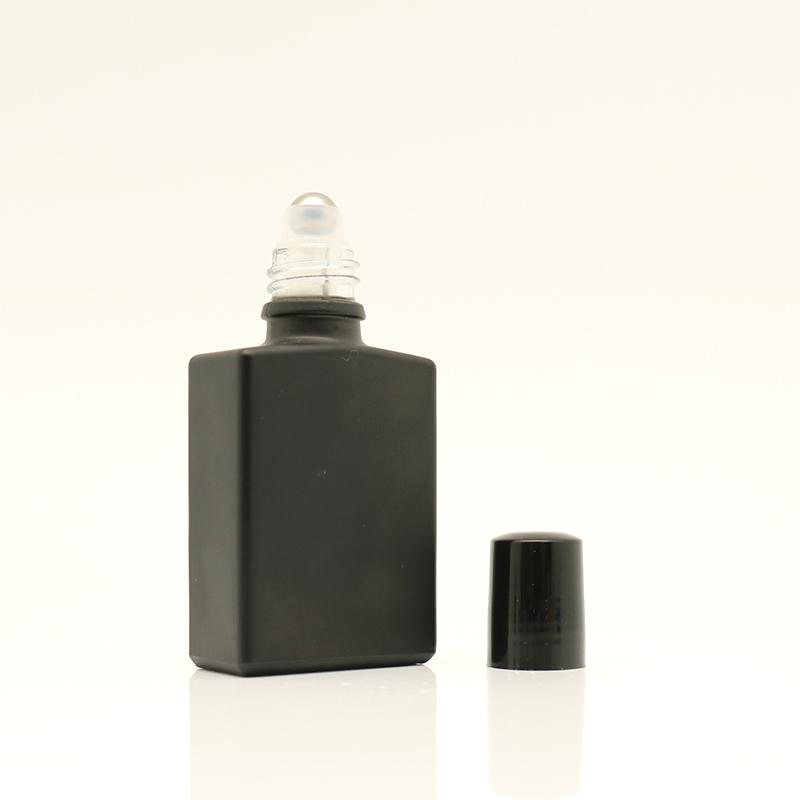 ROM20010 square glass perfume bottle with roller ball