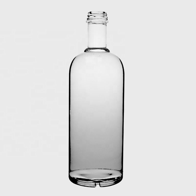 RSG Bespoke Wholesale Cylindrical Round Extra Flint High End 1.75l T-Cork Top Cylinder Big Liquor 1 Liter Glass Bottle for Vodka