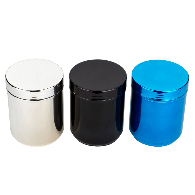 RTCO Chrome Electroplating Plastic Sports Bottle For Nutrition Powder Customized Color