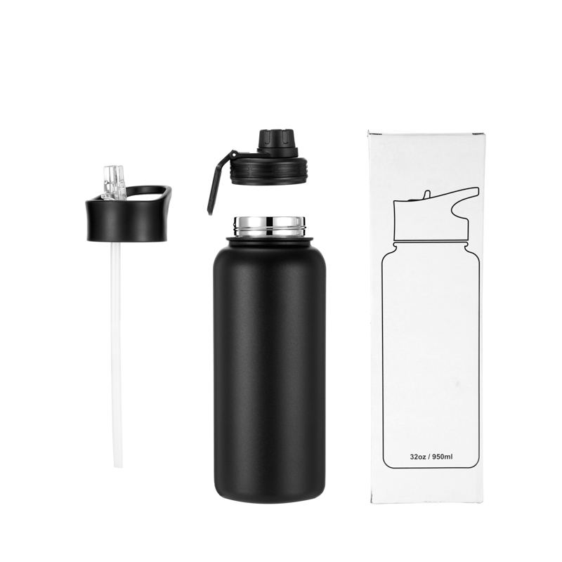 RTS Everich Double Wall Vacuum Insulated Stainless Steel Leak Proof Sports Water Bottle, Wide Mouth with BPA Free Cap