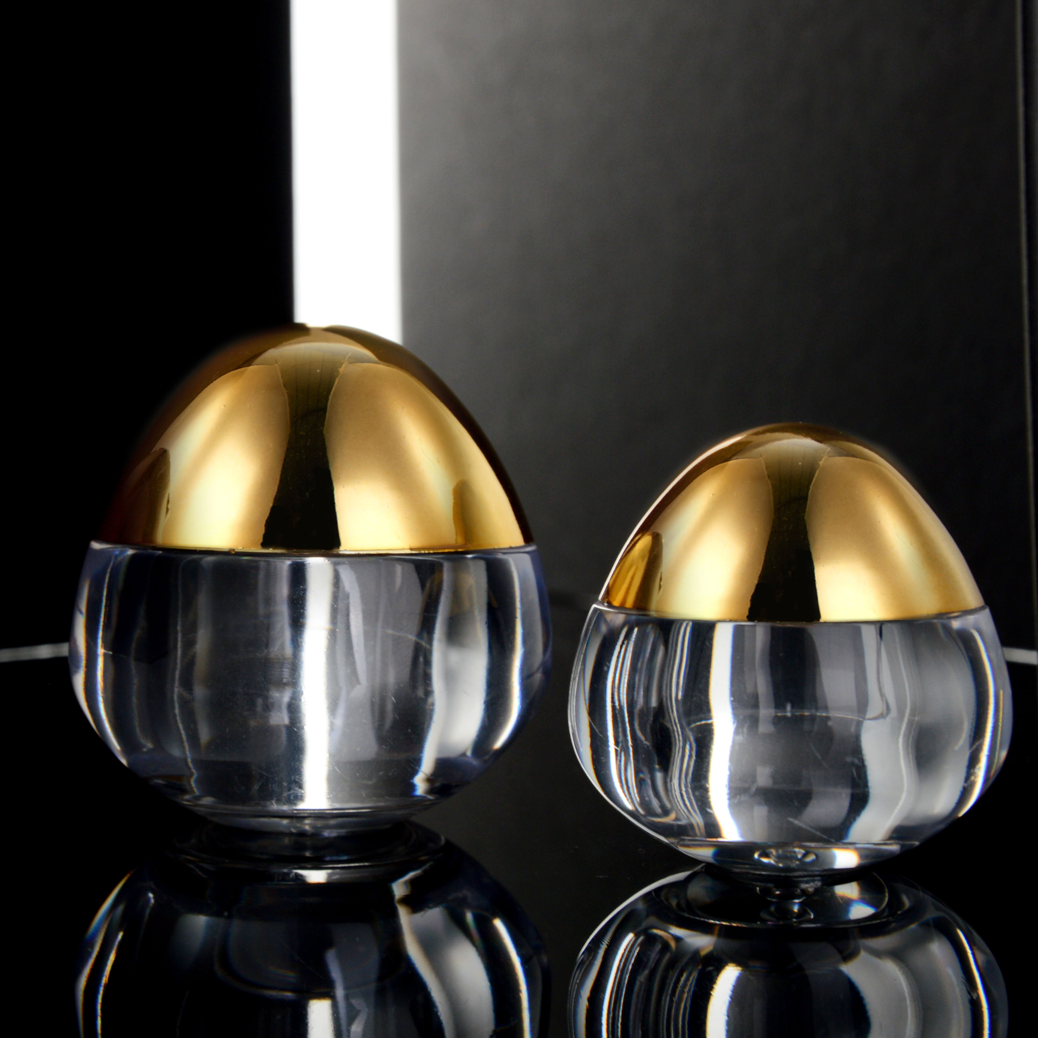 RTS Original Factory Luxury Gold 10g Cosmetics Container Empty Cream Jar Plastic Package Bottle for skin Care