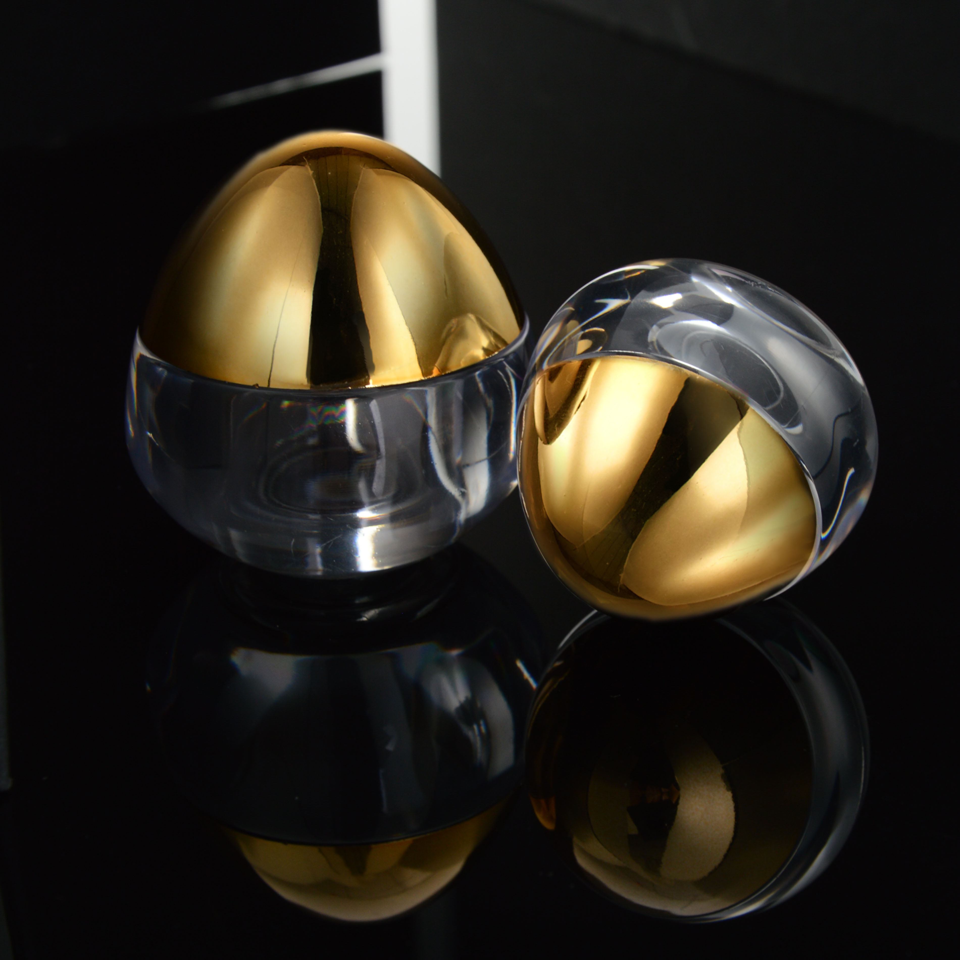 RTS Original Factory Luxury Gold 10g Cosmetics Container Empty Cream Jar Plastic Package Bottle for skin Care