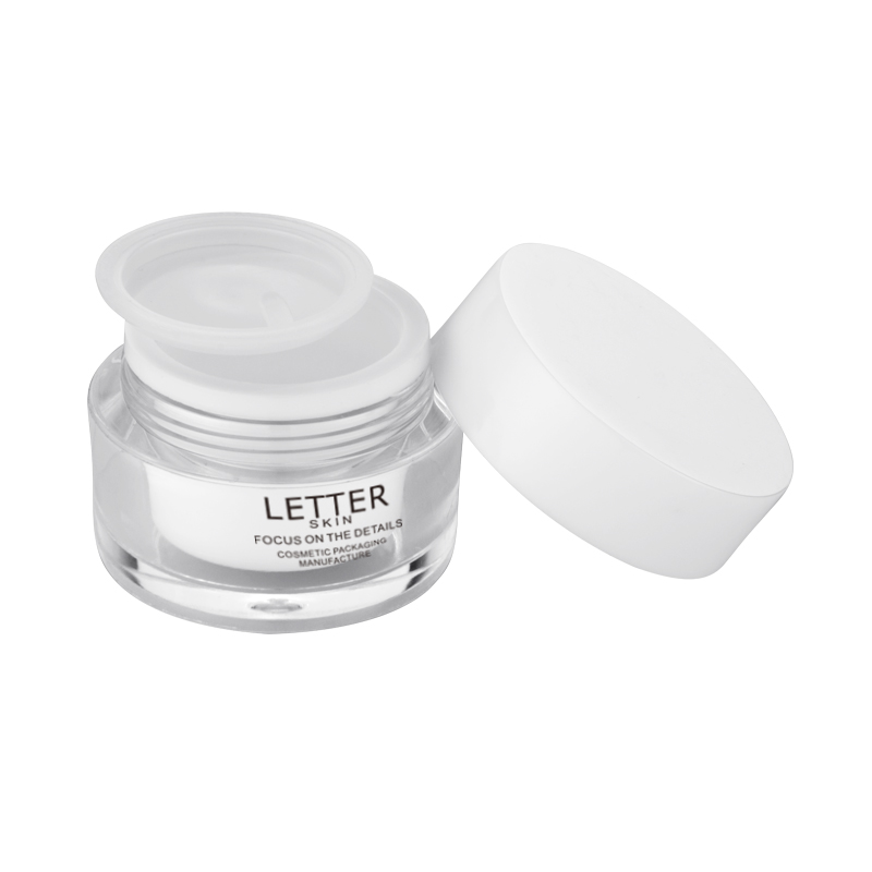 RTS Reasonable 5g White Double Wall Container Empty Package Cosmetic Cream Jar Plastic Bottle for skin Care