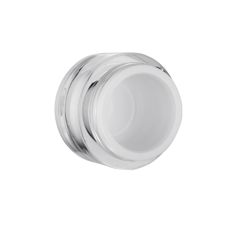 RTS Reasonable 5g White Double Wall Container Empty Package Cosmetic Cream Jar Plastic Bottle for skin Care