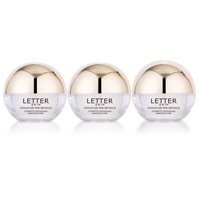 RTS Top Quality Eco Elegant 10g Gold Empty Cosmetic Empty Container Cream Jars Plastic Package Bottles for Travel