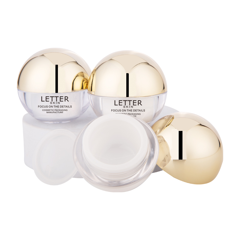 RTS Top Quality Eco Elegant 10g Gold Empty Cosmetic Empty Container Cream Jars Plastic Package Bottles for Travel