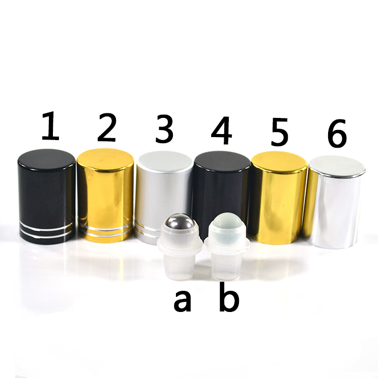 RUIJIA ROLL ON BOTTLE 4ml 6ml 8ml 10ml transparent roller glass bottle silver gold cap steel roll on bottle