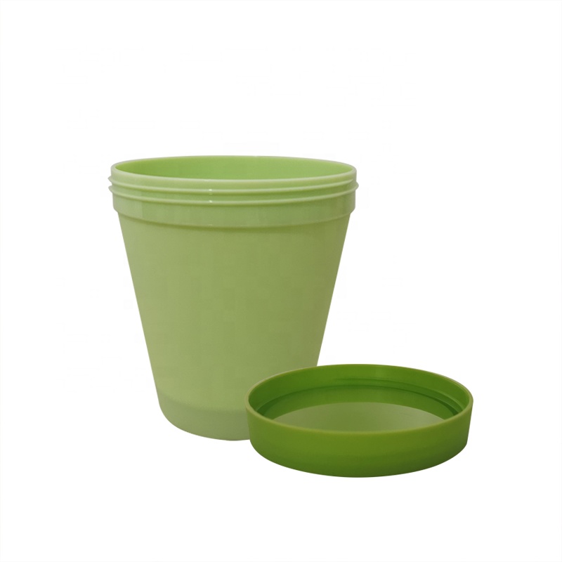 Rainbow 50g 100g 200g round black pp cosmetic cream empty container DIY plastic box luxury jar