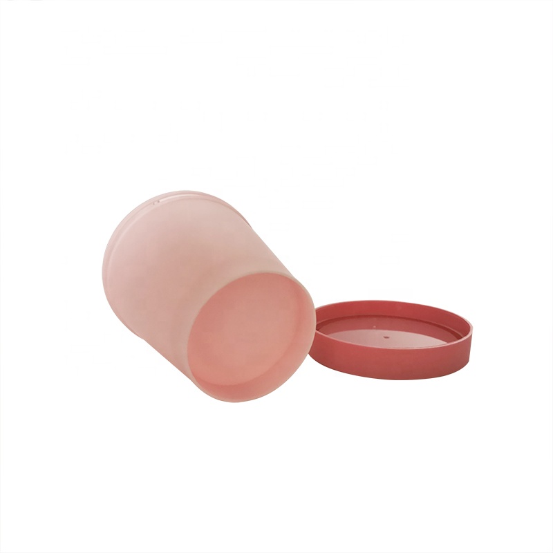 Rainbow 50g 100g 200g round black pp cosmetic cream empty container DIY plastic box luxury jar
