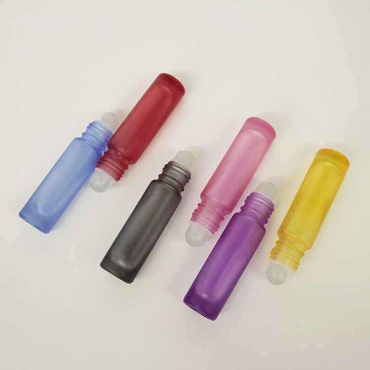 Rainbow Color Mini 5ml 10ml Roll On Glass Essential Oil Portable Perfume Spray Bottles Atomizer 10ml Spray Bottles Roller Ball