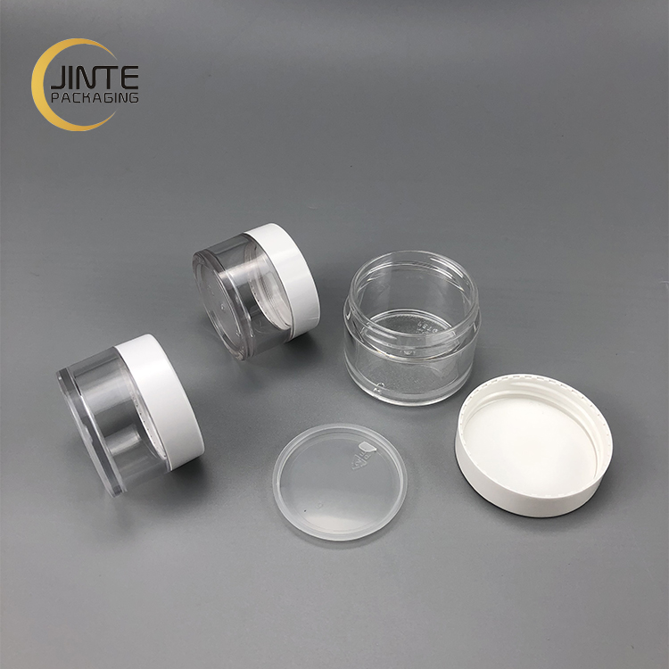 Ready To Ship ! Hot Selling Cosmetic Packaging 50g Clear Thick Wall Plastic PETG jar