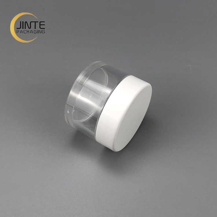 Ready To Ship ! Hot Selling Cosmetic Packaging 50g Clear Thick Wall Plastic PETG jar