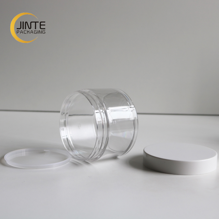 Ready To Ship ! Hot Selling Cosmetic Packaging Face Cream Body Scrub Container 250ml Plastic PETG jar