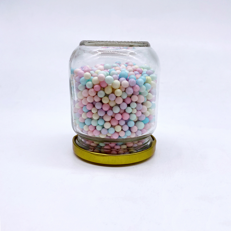 Ready goods stock round 195ml wide mouth glass storage jars with 63mm metal lid