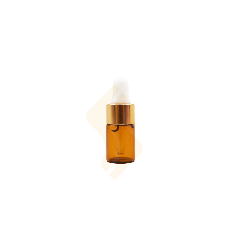 Ready stock 1ml 2ml 3ml 5ml essential CBD oil perfume tincture sample testing vial amber glass dropper bottle
