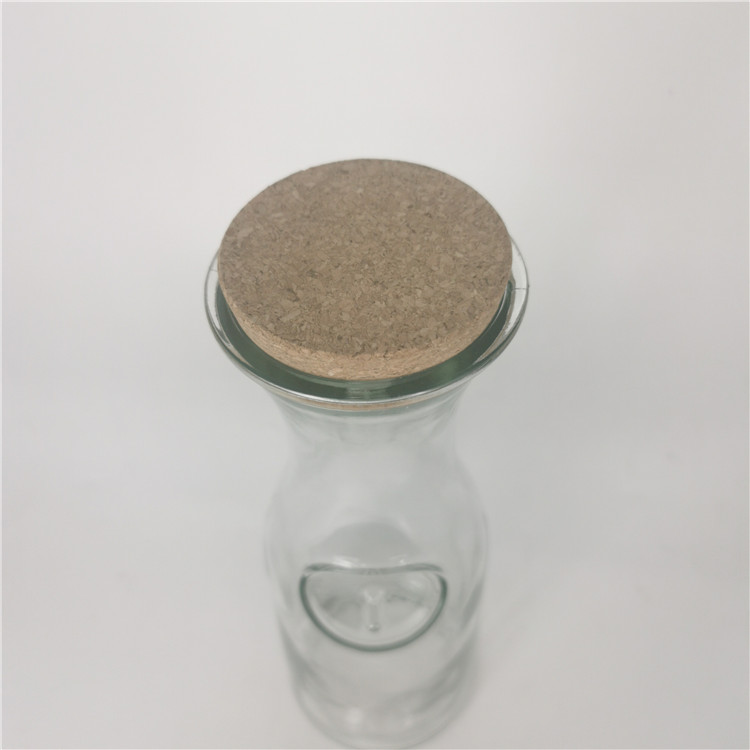 Ready to Ship 1000ml 1 liter glass bottle for storaging beverage with wood cover