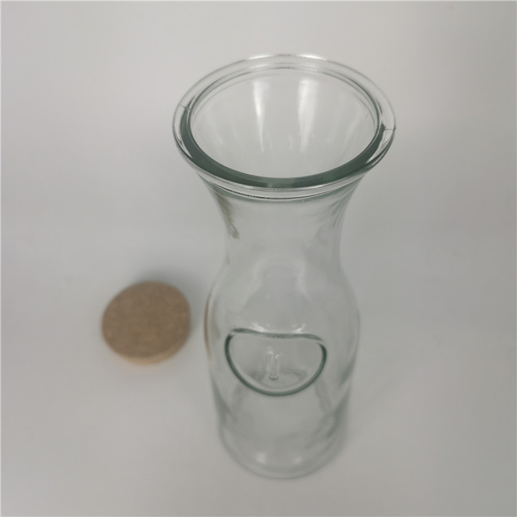 Ready to Ship 1000ml 1 liter glass bottle for storaging beverage with wood cover