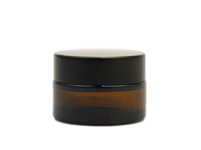 Ready to Ship Hot Selling 50g 100g amber color cosmetic empty cream glass jar