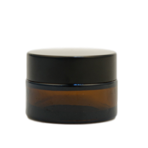 Ready to Ship Hot Selling 5g 10g 15g 20g 30g amber color cosmetic empty cream glass jar
