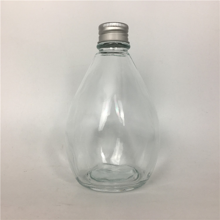 Ready to Ship Reusable eco friendly glass pomegranate / soursop juice bottle 280ml