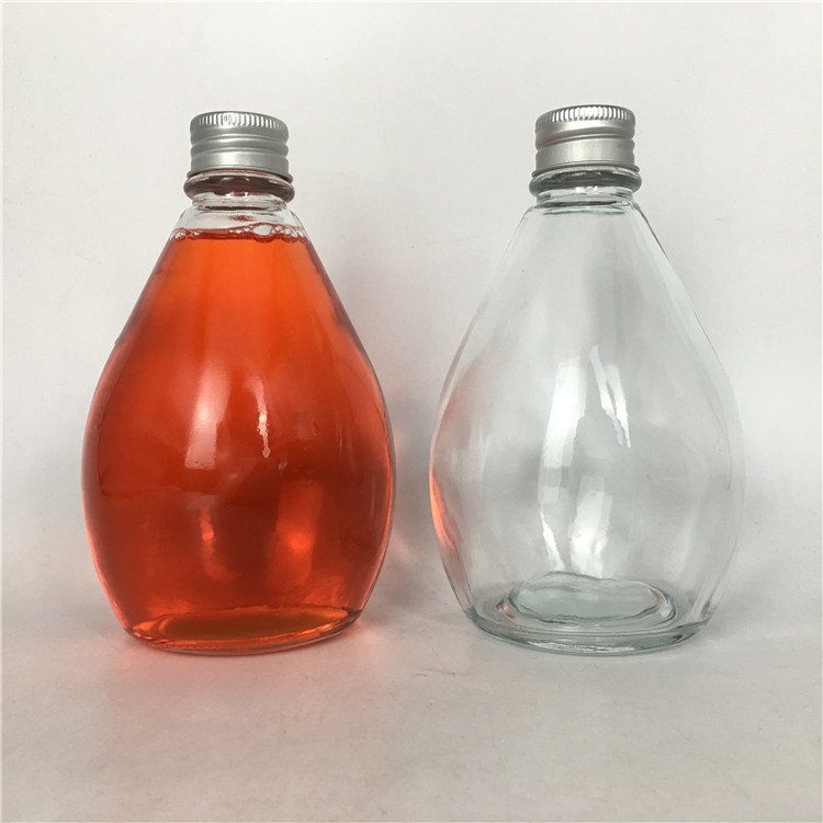 Ready to Ship Reusable eco friendly glass pomegranate / soursop juice bottle 280ml