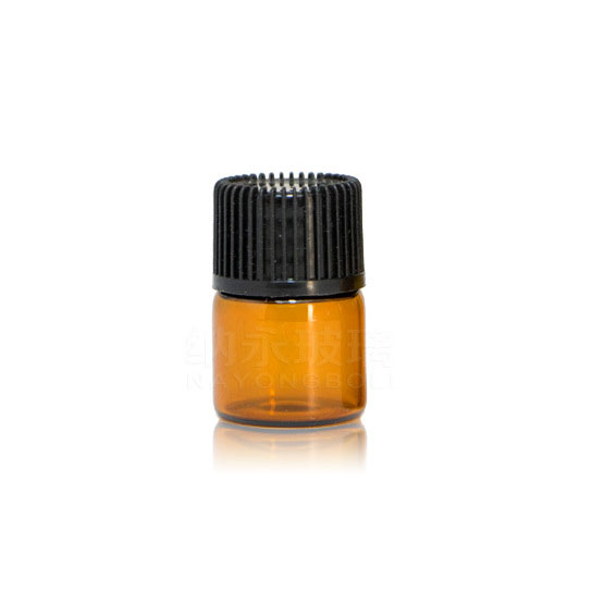 Ready to ship 1ml amber glass vial for perfume sample bottle