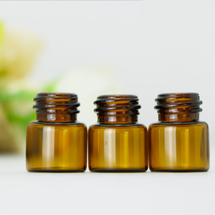 Ready to ship 1ml amber glass vial for perfume sample bottle