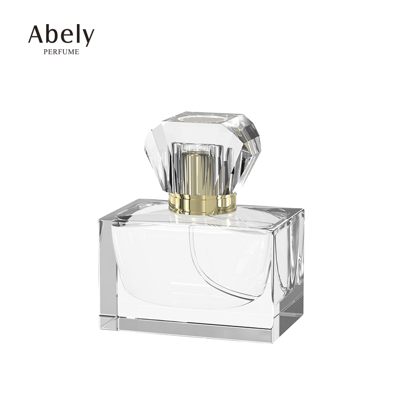 Ready to ship 60ml spray fancy fashion square shape glass perfume bottles