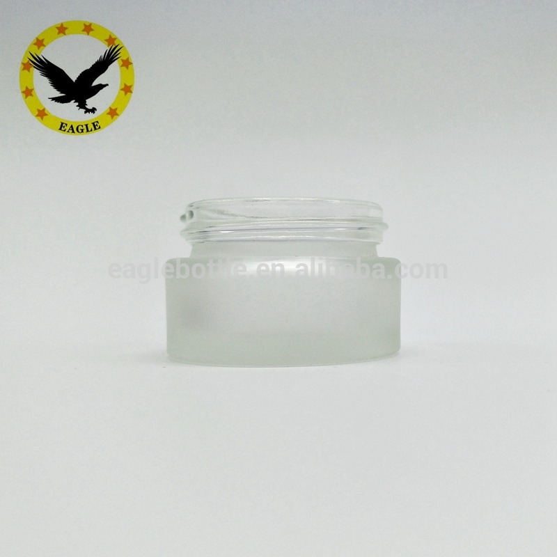 Ready to ship Smell proof airtight amber clear dark red glass face whitening cream 15ml glass jar stash jar weed for dry flower