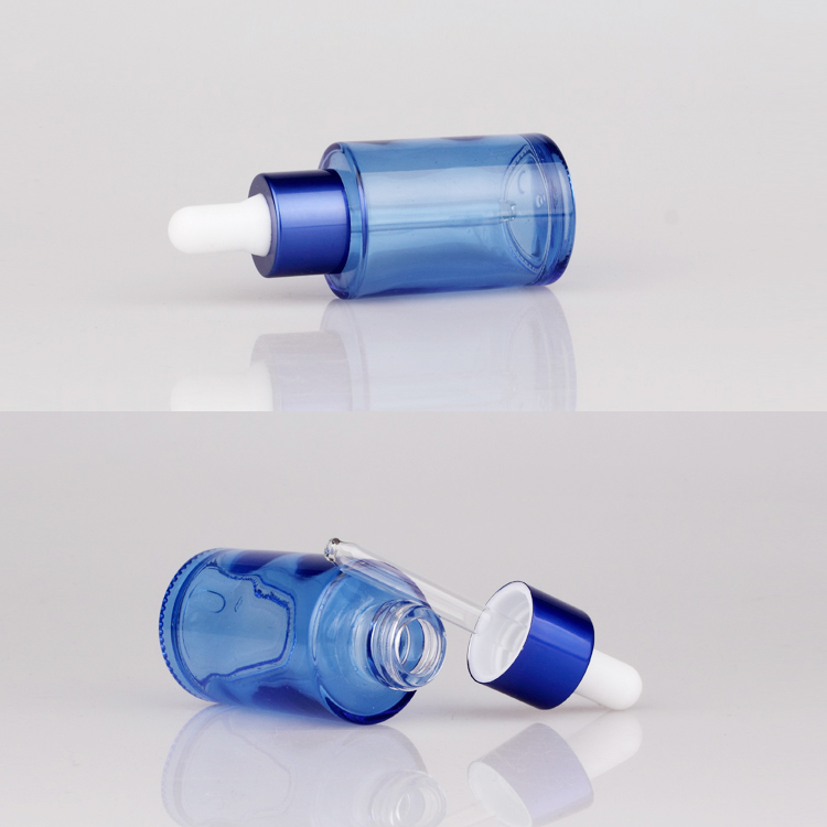 Ready to ship customized 30ml frosting amber glass dropper bottles essential oil dropper bottle for cosmetic packaging