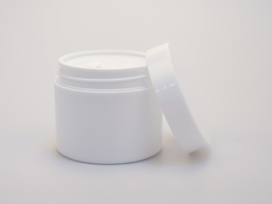 Ready to ship double wall 100g 150g 200g 250g plastic PP skin care plastic cream jar